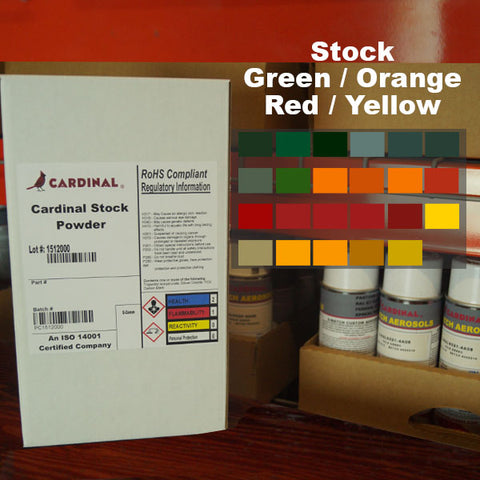 Cardinal Green/Orange/Red/Yellow